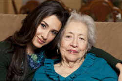 caregiver with her patient